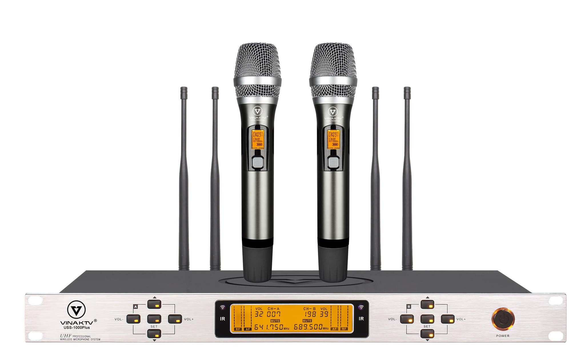 Micro không dây cao cấp VinaKTV USS-1000Plus