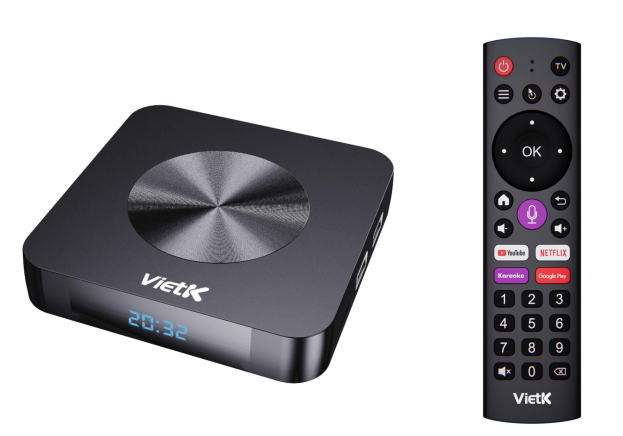 TVBox VietK VBox8K – Biến tivi thường Tivi SmartK & Karaoke chuyên nghiệp